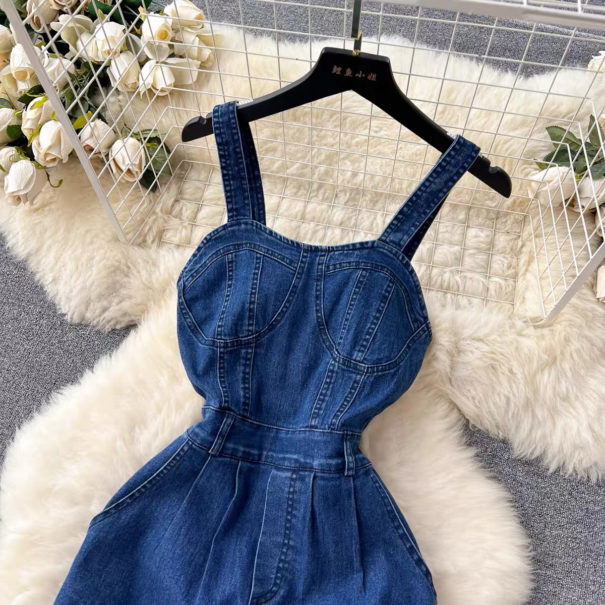 Feminine aura denim jumpsuit JRZZ607 images